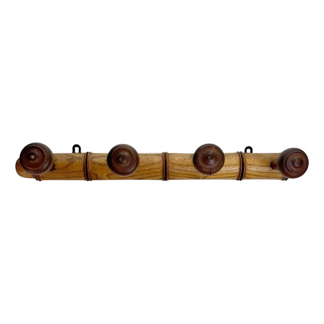 Wooden Coat Rack, France, 1960 For Sale