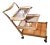 1950 Brazilian Caviuna Wood Tea Cart For Sale