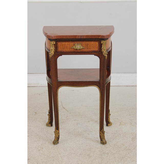 Age: C.1930s Details: Hand Dovetailed Drawer Construction Nice Inlay Work Throughout Gorgeous Bronze Ormolu Trim See Other...