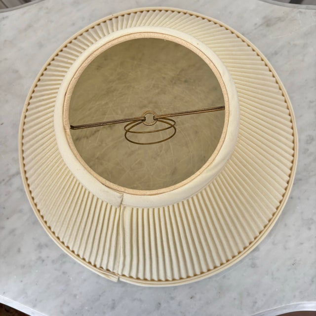 1960s 1960s Studio Pottery Table Lamp With Shade For Sale - Image 5 of 8