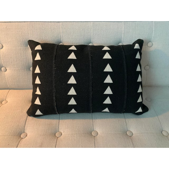 2010s Brown African Print Throw Pillow For Sale - Image 5 of 5