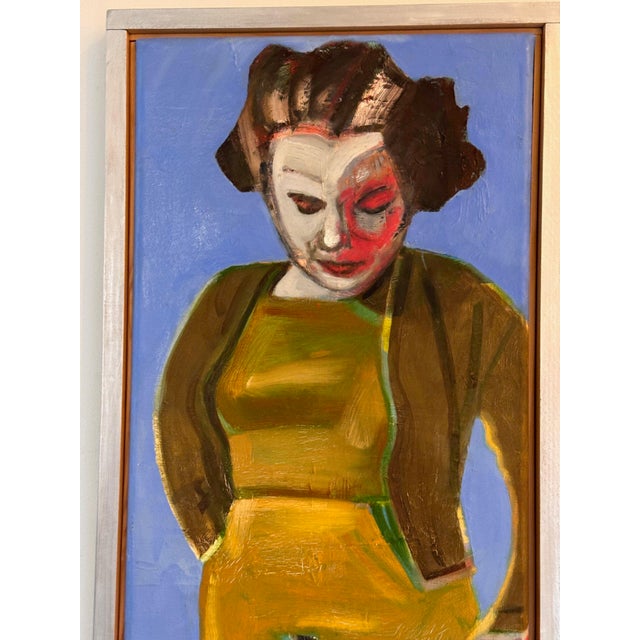 Woman at Café XLII by James Brewer For Sale - Image 4 of 5