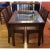 1980s Vintage 1980s Rustic Table With 4 Matching Hi Back Chairs - Set of 5 For Sale - Image 5 of 5