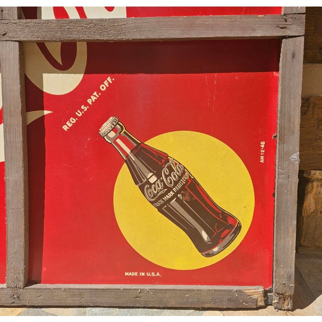 Rare Antique Double-Sided Coke & Appalachian Cafe Menu Sign For Sale - Image 17 of 18
