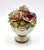 Mid 20th Century Vintage Italian Hand Painted Porcelain Flower Topiary Basket For Sale - Image 5 of 8