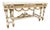 1970 French Louis XVI Cream Gold Beech Center Table For Sale