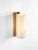 Beige and beech tmm largo wall lamp by miguel milá dimensions: d 12 x w 15 x h 34 cm materials: metal, beech wood,...