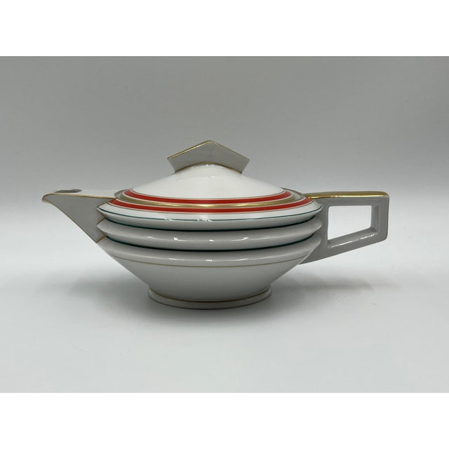 Art Deco Coffee Porcelain Service by Johann Haviland/ Ernst Olitzsch, Set of 19 For Sale - Image 5 of 18