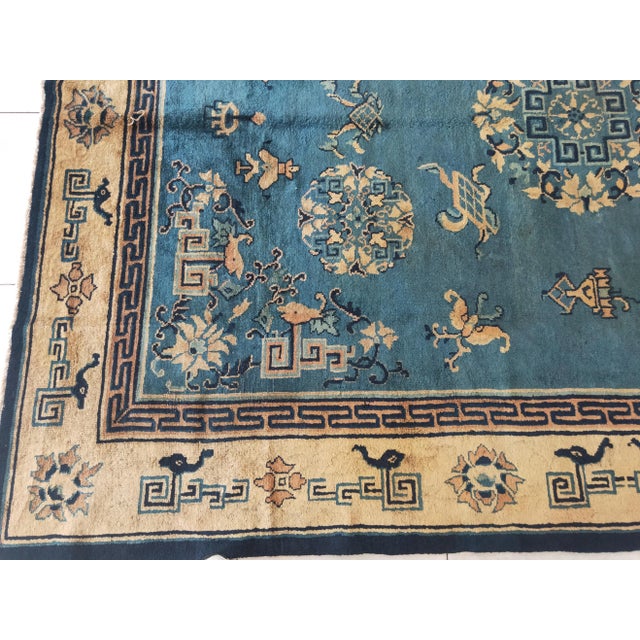 Textile Early 20th Century Chinese Peking Carpet ( 7'10" x 9'10" - 240 x 300 ) For Sale - Image 7 of 12