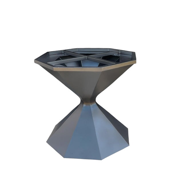 Bronze Pedestal Metal Base for Round Table Handcrafted by Invictus