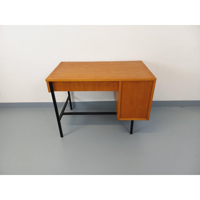 Vintage Multitable Desk in Oak by Jacques Hitier, 1960s For Sale - Image 11 of 18