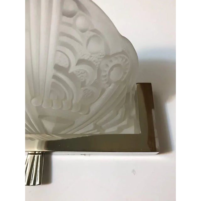 Art Deco Early 20th Century French Art Deco Sconces by Georges Leleu - a Pair For Sale - Image 3 of 10
