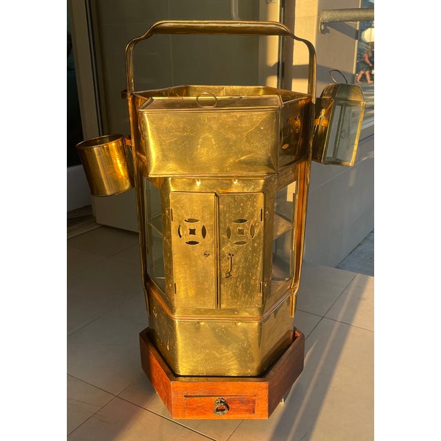 This can be styled in oh so many ways to create a darling side table or cart. This is a vintage or antique Chinese/Asian...