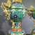 Late 20th Century Pair of Gilt Bronze Cloisonné Enamel Palace Lantern Incense Burners For Sale In Los Angeles - Image 6 of 10