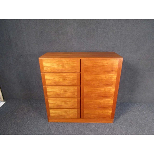 Brown Vintage Danish Dresser For Sale - Image 8 of 8