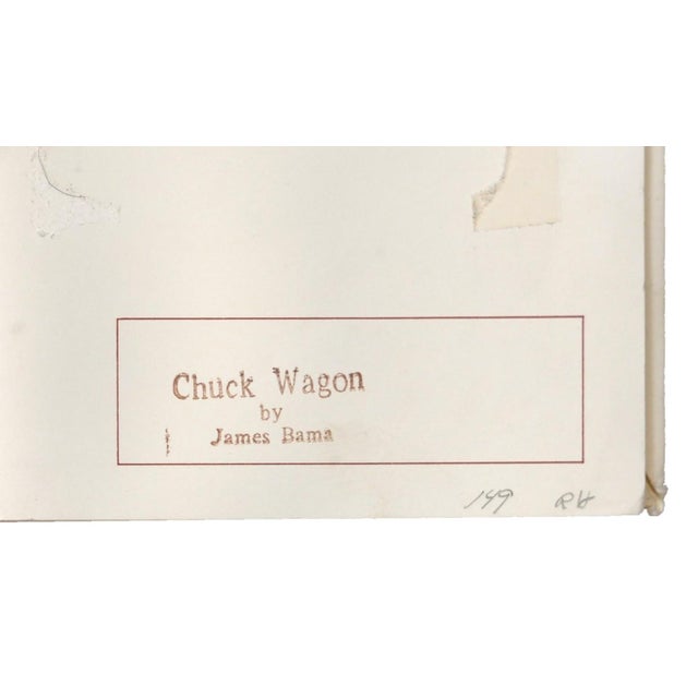 Paper James Bama "Chuck Wagon" 1991 Signed Limited Edition Print 149/1000, Greenwich Workshop For Sale - Image 7 of 7