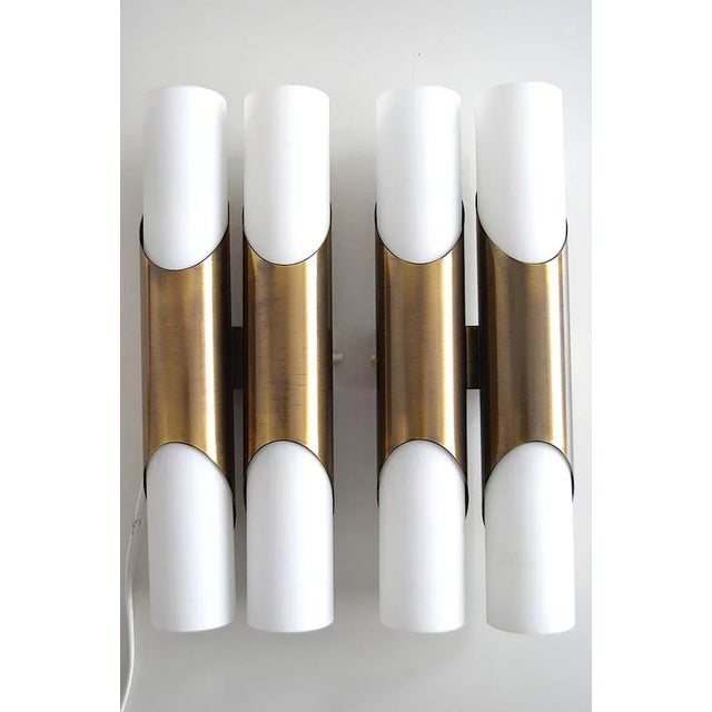 Brown Brass Bronze Wall Lights by Klaus Link for Company Neuhaus, 1970s, Set of 2 For Sale - Image 8 of 8