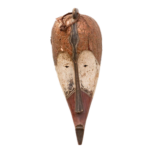 Vintage Elongated Copper Face Mask