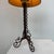 Amsterdam School Table Lamp in Wrought Iron with Parchment Shade, 1930s For Sale - Image 4 of 8
