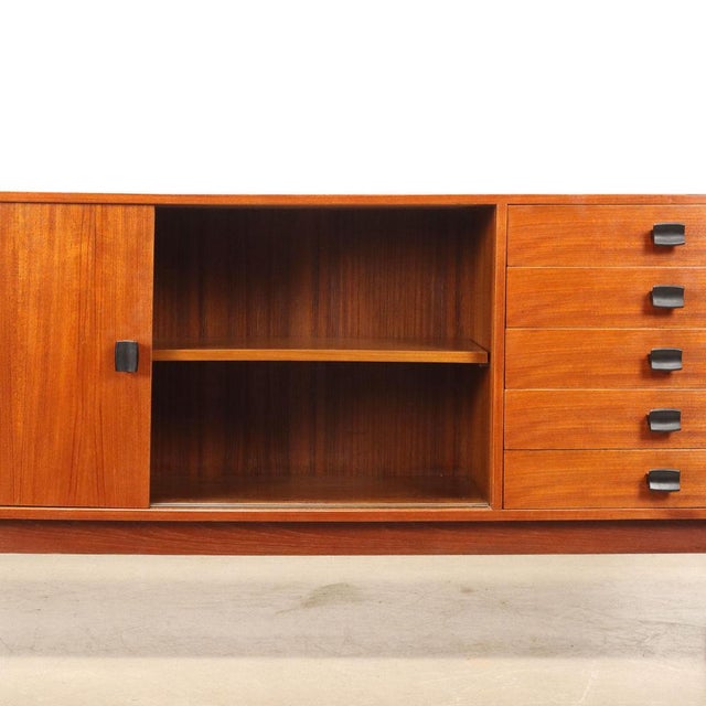 Wood Vintage Sideboard by F.lli Saporiti, 1960s For Sale - Image 7 of 13