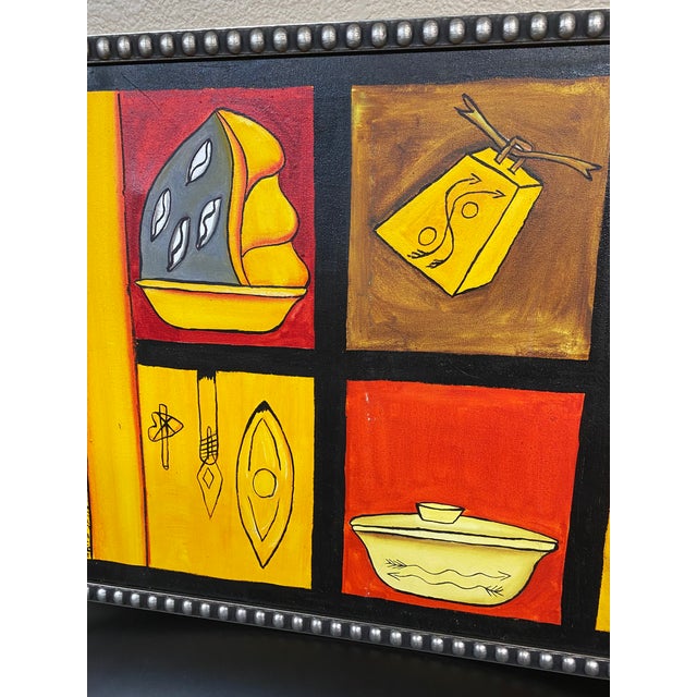 Original + Signed Primitive/Tribal Wall Art Chairish