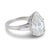 Mid 20th Century Mid 20th Century Gia 6.10 Carat Pear Shape Diamond Platinum Engagement Ring, Size 9.5 For Sale - Image 5 of 7