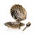 Cap Ferrat Fan Shell Lidded Bowl with Spoon, Gold For Sale In Los Angeles - Image 6 of 6