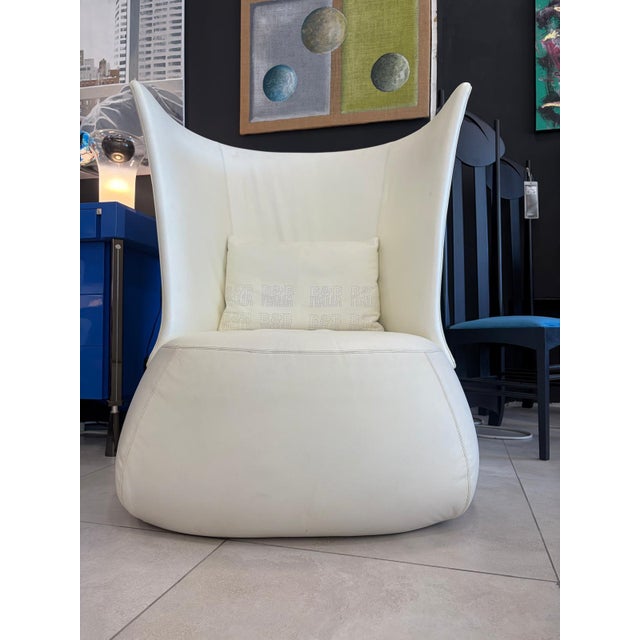Animal Skin Set of High-Back Chair with Matching Ottoman by Patricia Urquiola for B&B Italia, 2000s For Sale - Image 7 of 18
