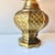 1970s Brass Basketweave Ginger Jar Lamp For Sale - Image 10 of 11