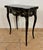 Chinese Black Lacquer Games Table with Hand-Painted Floral Decoration For Sale - Image 11 of 18