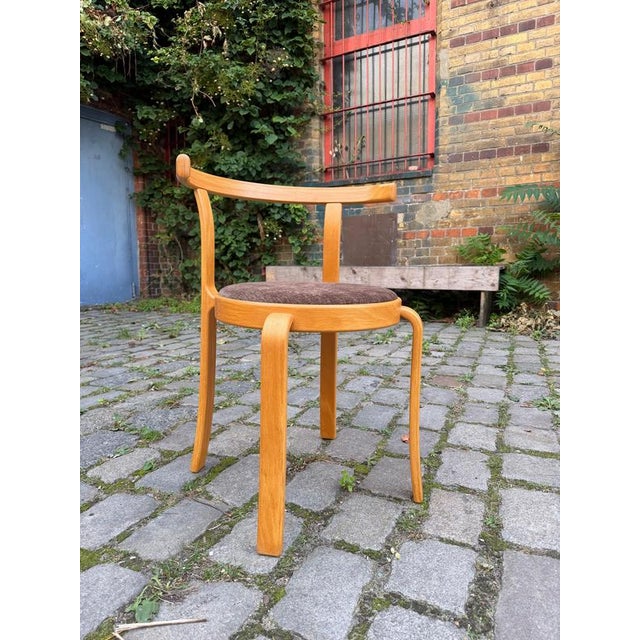 Magnus Olesen Armchair Series 8000 in Brown and Upholstered Beech by Thygesen & Sørensen for Magnus Olesen For Sale - Image 4 of 11
