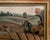 1930s Mid-Century Modernist Oil Pastel Landscape Painting, Signed Bower For Sale - Image 5 of 16