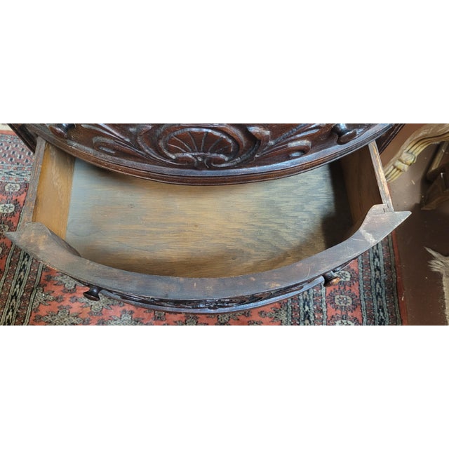 Antique Shell Carved Small Table For Sale - Image 9 of 10