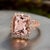 Pink 1990s Tourmaline Rubellite Diamond Ring 14 Kt 7.45 TCW Certified, Size 6 For Sale - Image 8 of 17