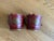 A beautiful pair of early 20th century, red and gold toleware Monteith cachepots. Done in the French Napoleon III style...
