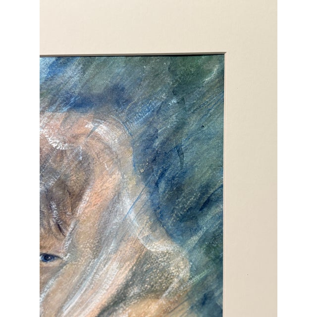 Paper “Safe and Warm” Limited Edition Figurative Art, Signed Moji, 25/500, 2001 For Sale - Image 7 of 8