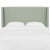 Traditional Jordan Queen Wingback Headboard in Zuma Seafoam For Sale - Image 3 of 5