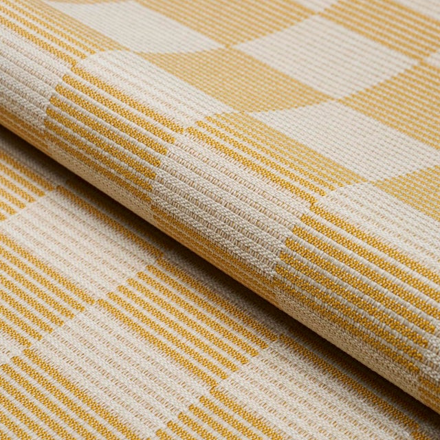 SAMPLE - Schumacher Morro Indoor/Outdoor Fabric In Maize For Sale