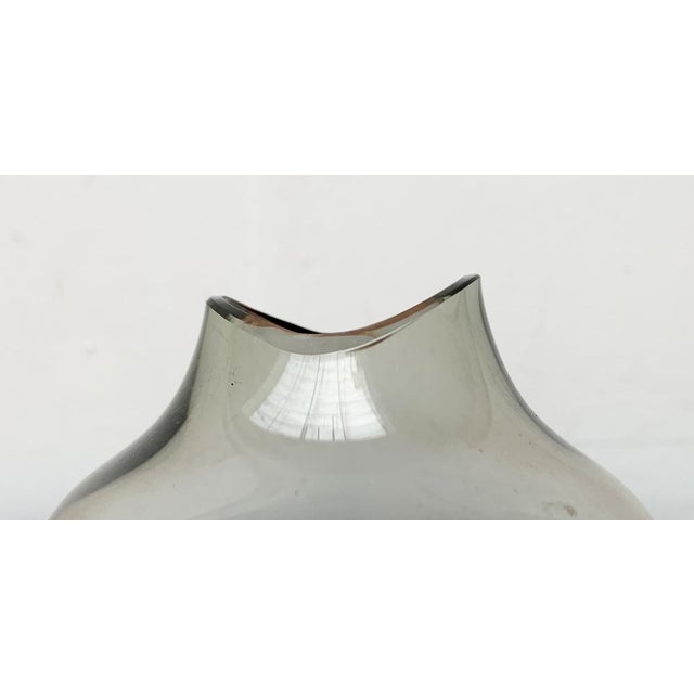 Mid-Century German Fischmaul Glass Vase from Hirschberg, 1960s For Sale - Image 13 of 14