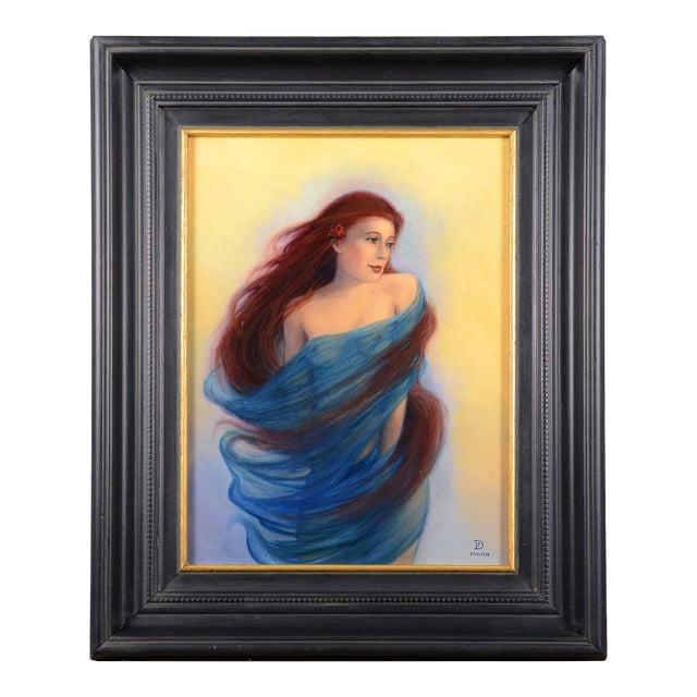 Dirk Foslien "Red Is the Color" Oil Painting on Board For Sale