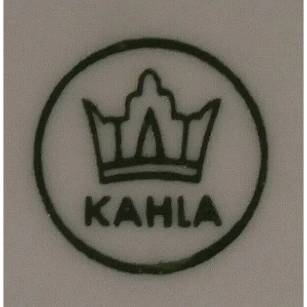 Vintage Circa 1970 German Kahla Porcelain Sturgeon Fish Motif Oblong Oval Platter For Sale - Image 4 of 4