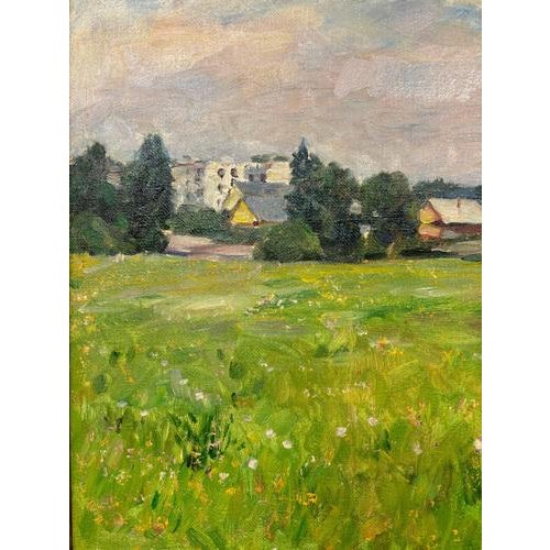 Boris Mikhailovich Lavrenko, Landscape, Oil on Canvas, 1990s For Sale - Image 3 of 8