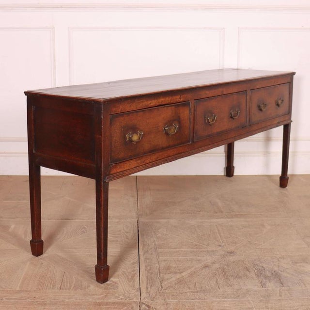 English Dresser Base in Oak For Sale - Image 5 of 11