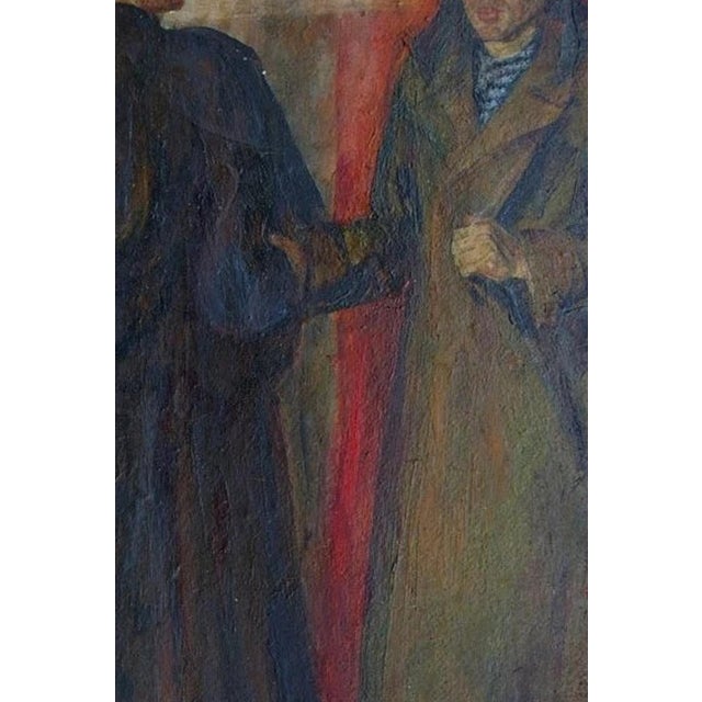 Antique Man Portrait Oil Painting, Soviet Art, 1969 82-56 For Sale - Image 4 of 6
