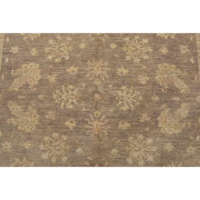 2020s Ziegler Rug 5′ X 5’1” Lilac Wool Traditional Hand-Knotted Oriental Carpet For Sale - Image 5 of 12