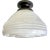 1950's Art Deco Frosted Semi-Flush Pendant Light For Sale