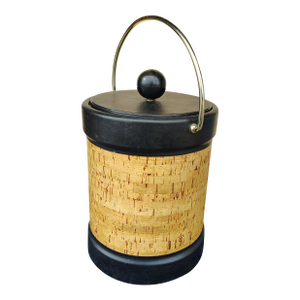 1960s Mid-Century Modern Cork Ice Bucket