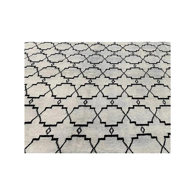 Textile Handwoven Moroccan Style Area Rug 8x13 For Sale - Image 7 of 12