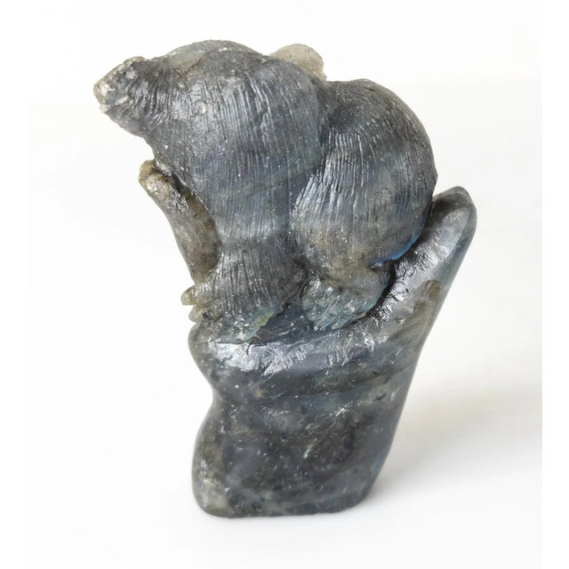 20th Century Carved Labradorite Stone Koala Bear For Sale - Image 4 of 8