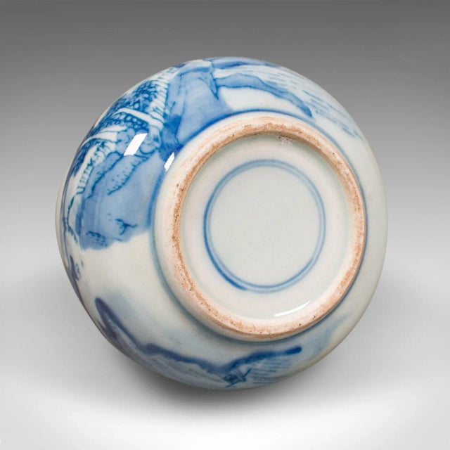 Small Antique Chaire Pot, Oriental, Ceramic Tea Caddy, Canister, Victorian, 1900 For Sale - Image 9 of 9